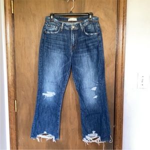 Distressed flying monkey jeans